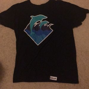 Black Pink Dolphin Men’s T-Shirt in large.